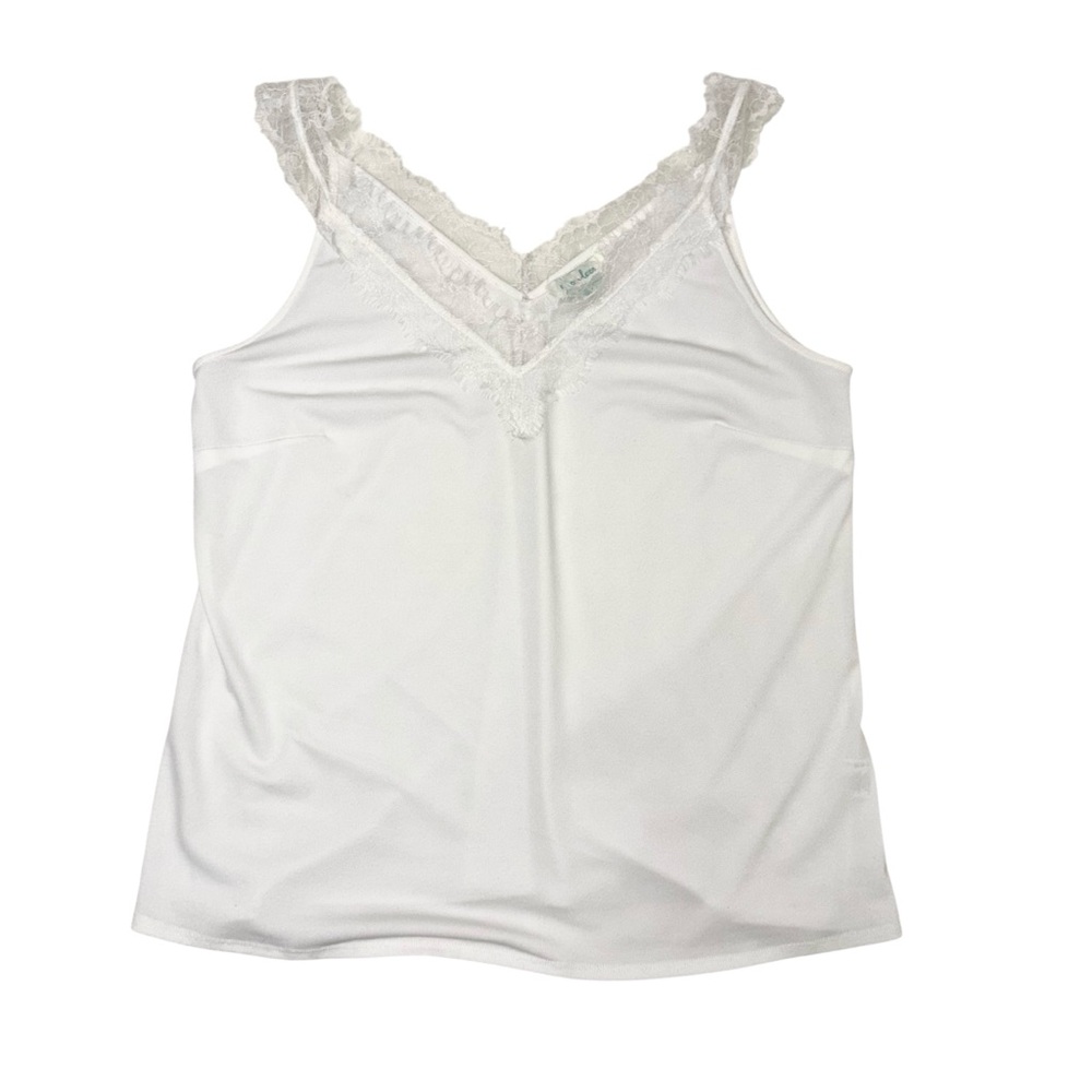 grace & Lace white Lace Trim Camisole size Medium